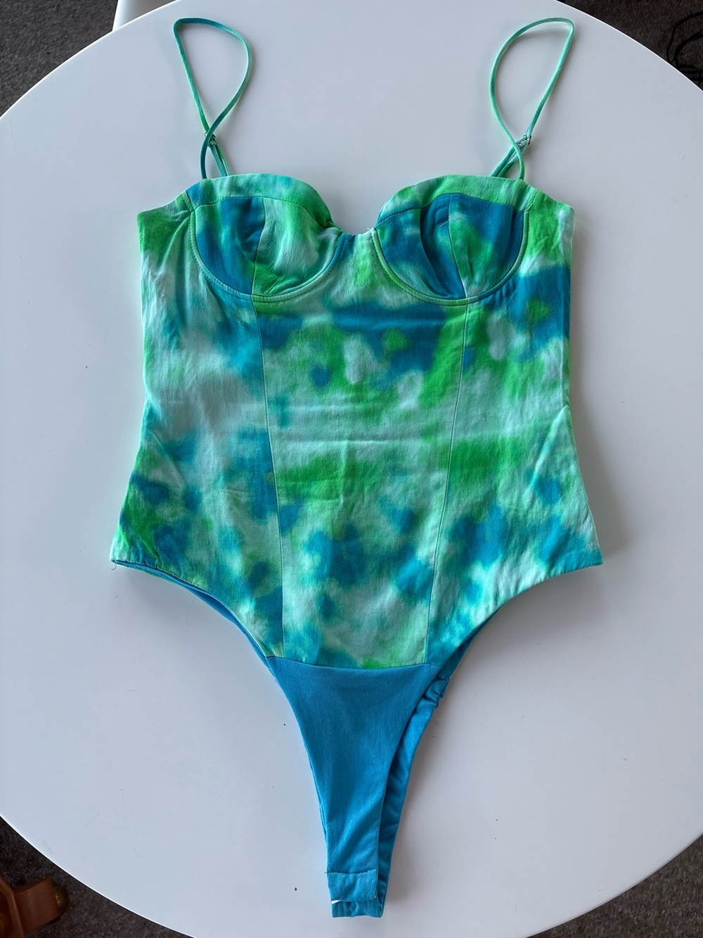 Zara Satin Effect Bustier Bodysuit